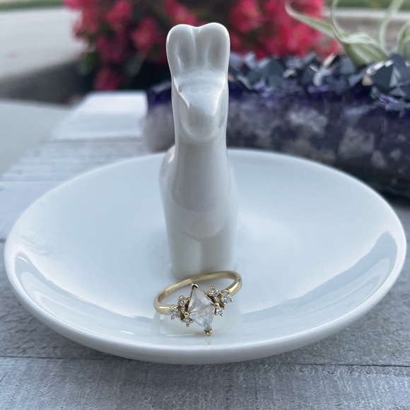 14k Gold over SS Moonstone Ring - Picture 12 of 15